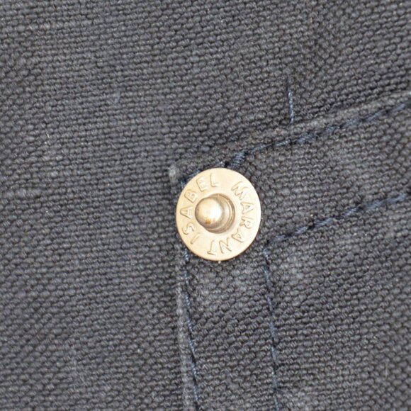 Isabel Marant Phil Trousers High Waist Black Pants Sz 4 - Picture 8 of 11